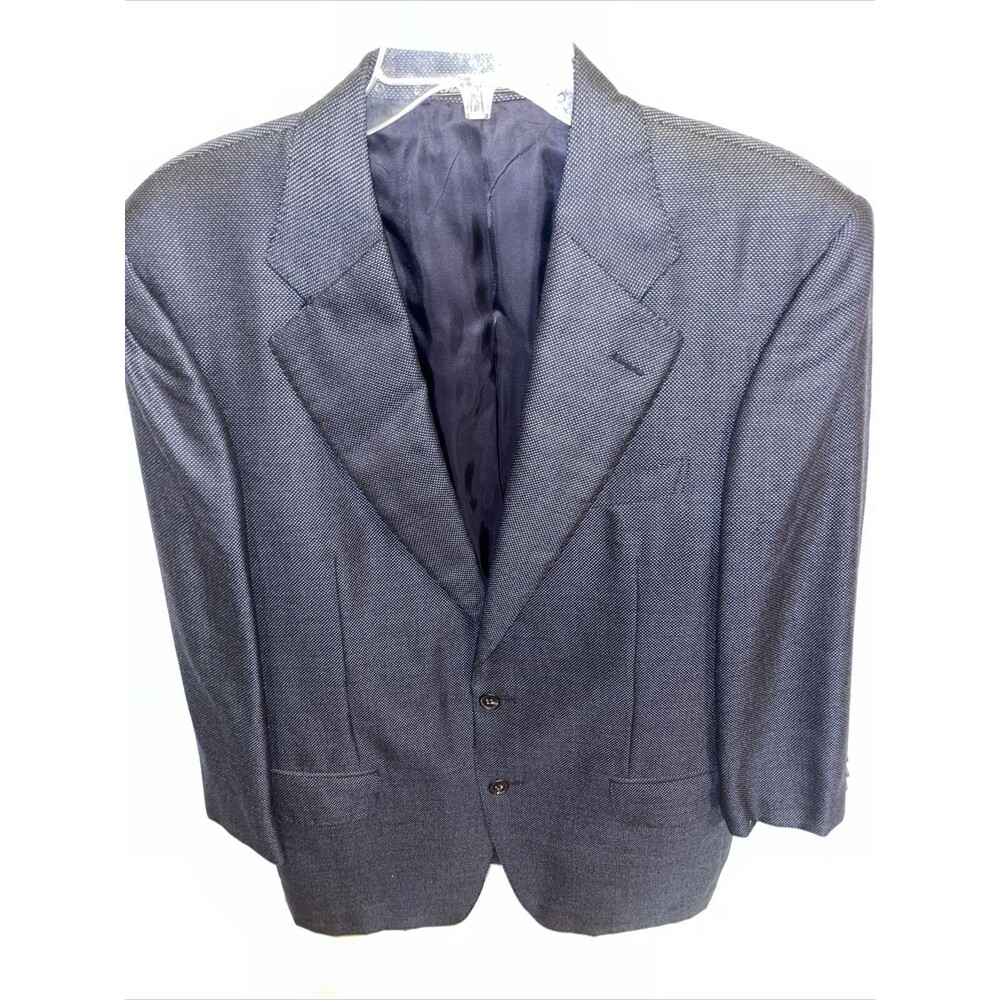 Ermenegildo Zegna Men’s Dress Blazer Sz 41R Charcoal Gray 100% Worsted Cashmere
